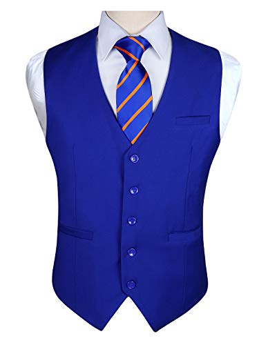 Preisvergleich Produktbild Enlision Die Formale Partei-Hochzeits-Baumwollweste-Normal... Manner Konigsblau
