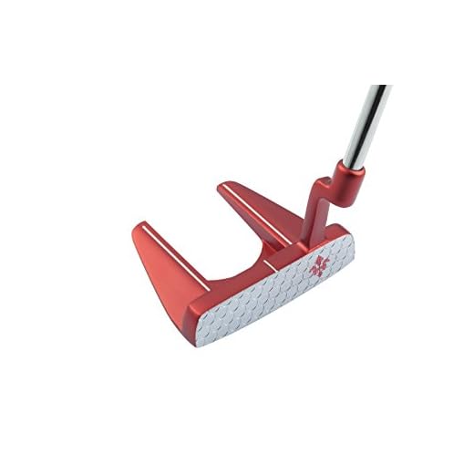 MAZEL GS3 Golf Putter for Men Right Handed 34 Inch, Premium Mallet Putter CNC Milled Face, Putter Headcover Included (Red+Red Grip)