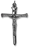 Gifts Catholic, Inc. Lot of 3 - Spike Nail Crucifix 2', Mens, Military, Bikers - Gun Metal Finish