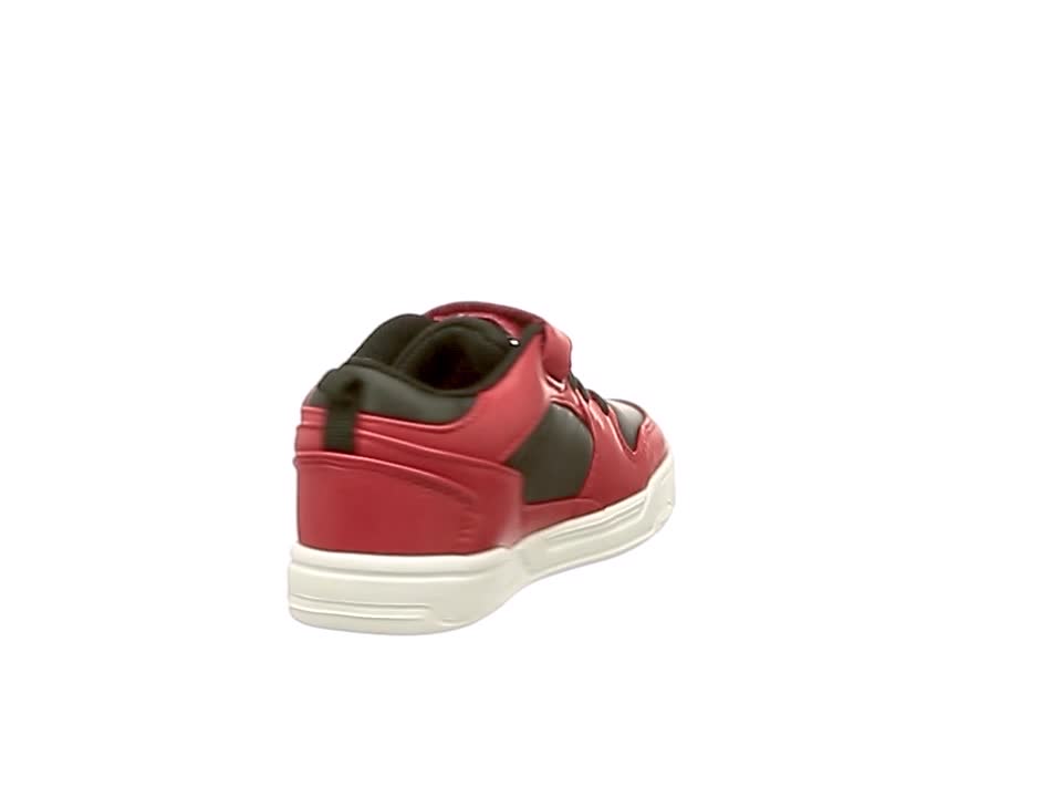 Kappa Lineup Mid M, Scarpe da Ginnastica Unisex-Bambini, Rosso Nero, 23 EU