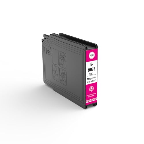 Techtek Cartucho de Tinta 90ml Compatible con [Epson] Workforce Pro WF-6000, Workforce Pro WF-6090, WF-6090 D2TWC, DTWC, DW, WF-6590, WF-6590 D2TWFC, DTWFC, DWF sustituye T9073 (C13T907340)