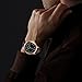 Watch for Men,Minimalist Mens Watches with Leather Strap and Replaced Steel Watch Band (Black/Gold)