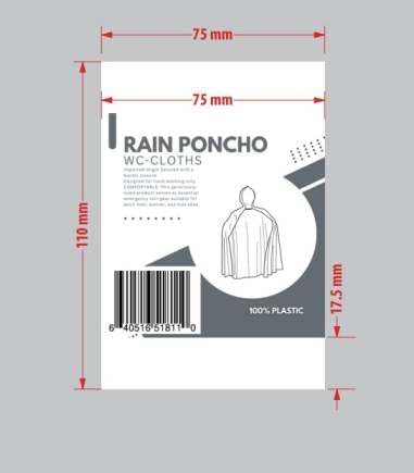 Rain Ponchos - Pack of 5