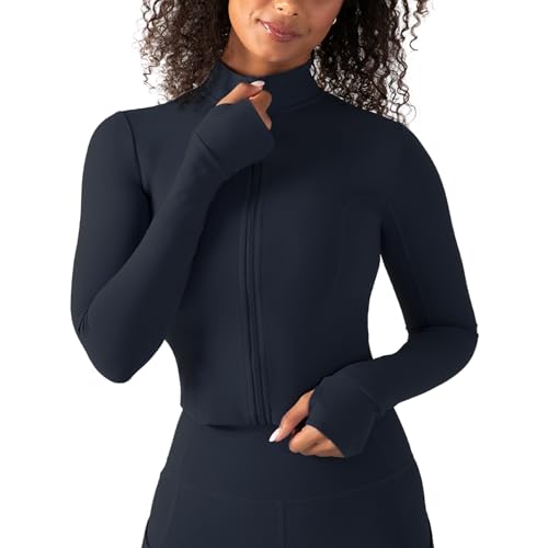 Image of YITTY Active Women's Ultraluxe Full Zip Jacket, Athleisure, 4-Way-Stretch, Thumbholes
