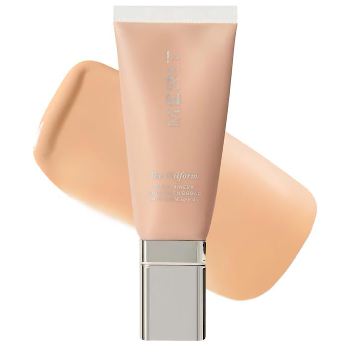 The Uniform Tinted Mineral Sunscreen Broad Spectrum SPF 45, Fragrance Free, Non-Comedogenic, Lightweight, buildable, oil-free - Color: (21 - light-medium cool) - Size: (1.7 oz/50 mL)