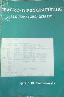 MACRO-11 programming and PDP-11 organization