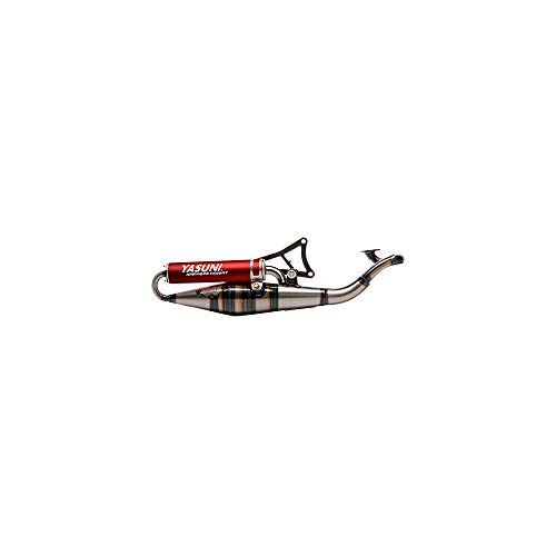 pot scooter de yasuni z compatible avec nitro/aerox/ovetto/neos/jog r/mach g silencieux rouge