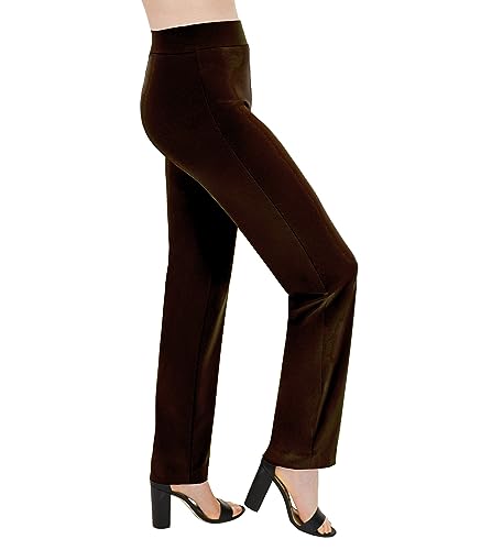 Selousuá Women's Straight Leg Pants - Comfortably Stretchy Work, Dressy or Casual Pants for Women - Soft and Stretchy Fabric2