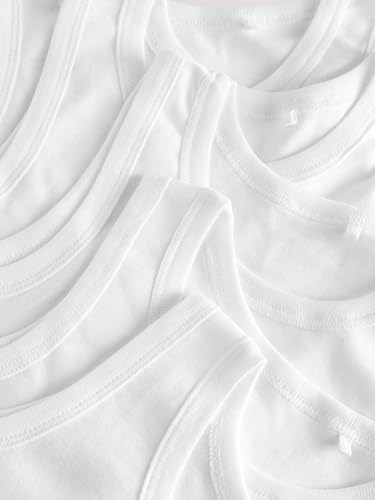 NEXT Pack de 5 camisetas sin mangas Blanco 18 Meses