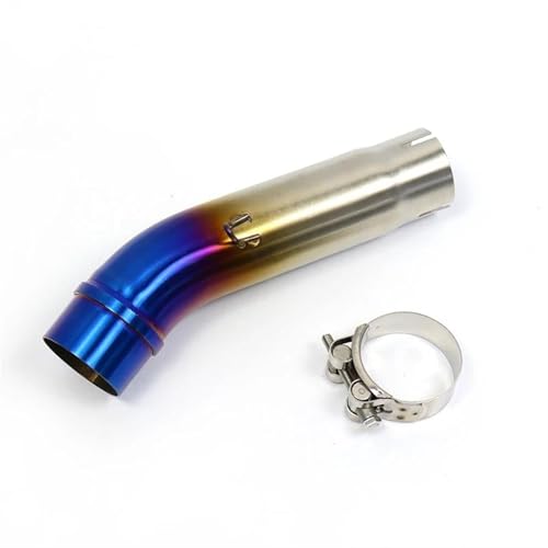Silencieux d'échappement moto en acier inoxydable bleu durable pour CB400