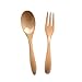 Produktbild BESTonZON 2 Stücke Besteck Essbesteck Geschirr Set Holz mit Gabeln Löffel für Küche Outdoor Camping