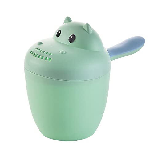 Eforcase Baby Bath Rinse Cup Protecting Infant Eyes, Cute Hippo Shape Baby Rinse Cup, Bath Cup, Wash Hair Cup Child Shower Baby Shower Water Scoop, One Size Fits All
