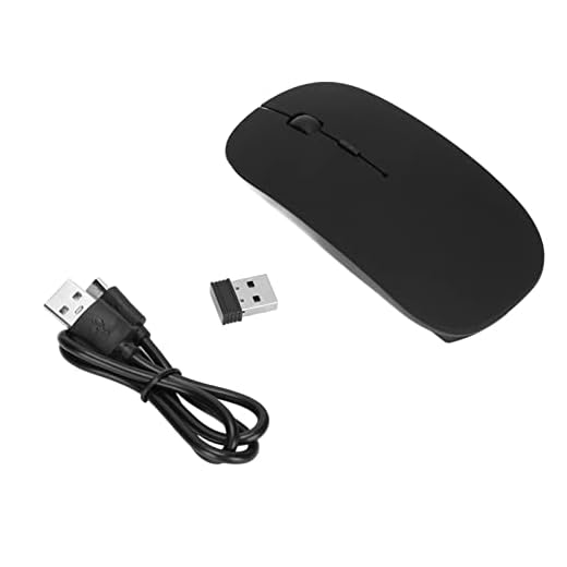 Mouse Sem Fio, Mouse óptico Silencioso BT 5.0 e 2.4GHz Conexão Sem Fio 1000/1200/1600DPI Ratos para Jogos para Win/OS X/ (Preto Fosco)