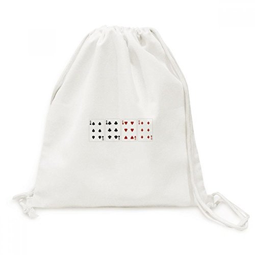 Sac de voyage léger en toile avec cordon de serrage imprimé coeur