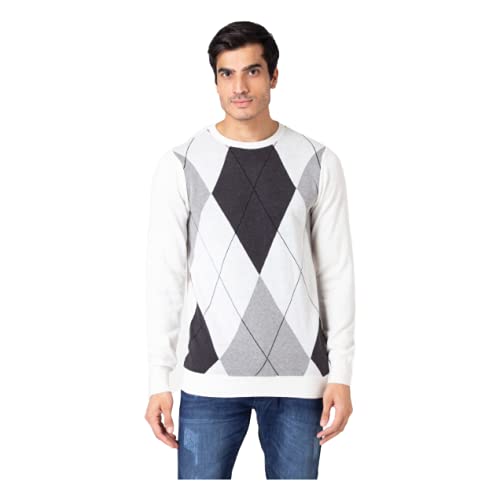 Image of Allen Cooper Colorblock Sweater for Men