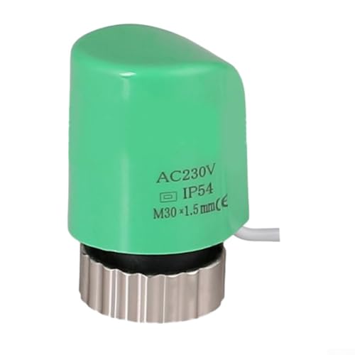 WIIYENA Actuador térmico eléctrico de 230 V normalmente cerrado, M30 x 1,5 mm, para calefacción por suelo radiante, válvula termostática TRV, normalmente abierta, normalmente cerrada