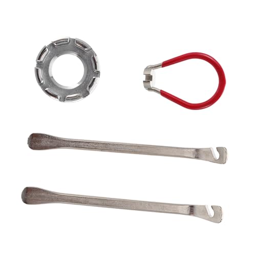 Toddmomy Bike Repair Tool Combination Multi-Wrench Kit 4pc Bike Spoke Wrenches Rim Correction Accessory Mini Spanner for Cycling Tools