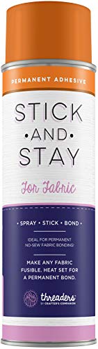 Crafter's STK-STY-FAB Companion Stick & Stay For Fabrics - Permanent Fusible Adhesive, Orange