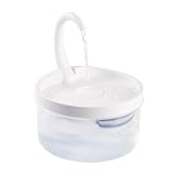 shifengzhou Agua para Gatos y Perros pequeños 2L, Agua Potable Transparente silenciosa con superbomba, Dispensador Agua con Grifo Filtro, Luz Nocturna LED