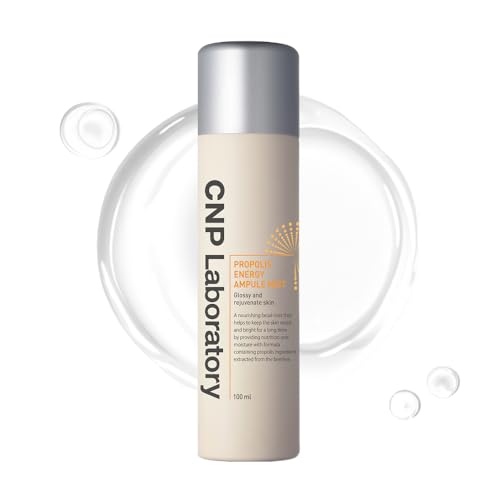 CNP Laboratory Propolis Ampule Mist I Hydrating Face Mist for Dry Skin I Hypoallergenic, Nourishing, Glow, Korean Skincare, 3.4 Fl Oz (Pack of 1)