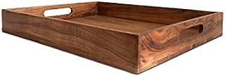 Kaizen Casa |Wooden Rectangular Serving Tray, Wood Plate, Tea/Drink Platter, Dinner Serving Tray, Snack Tray |Size_36 cm x 23 cm x 3.7 cm