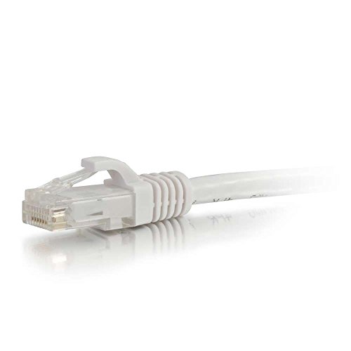 C2G 27167 Cat6 Cable - Snagless Unshielded Ethernet Network Patch Cable, White (100 Feet, 30.48 Meters)