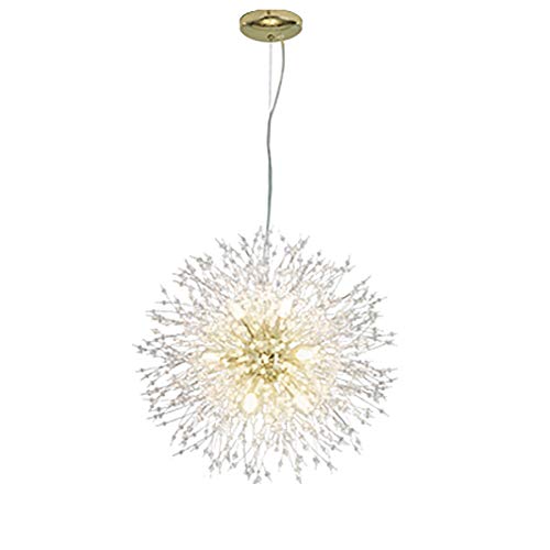 Lustre en cristal de luxe chrome argent style feu d'artifice vintage