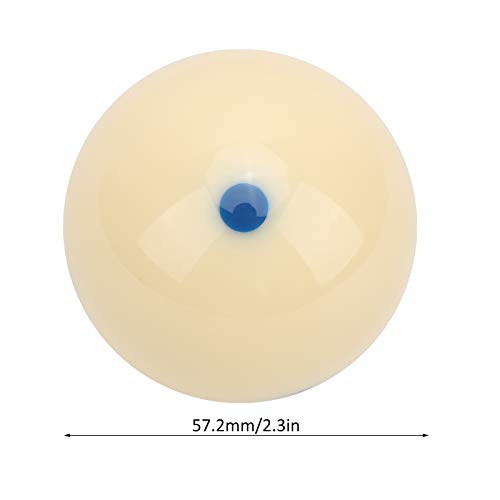VGEBY DotSpot Cue,57.2mm DotSpot Practice Cue Ball Pool Standard Training Ball (Blue dot) Recreationball Billiards Supplies Recreationball Billiards Supplies Competitive Sports Billiard Supplies - Image 3
