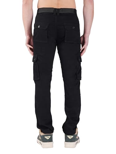 Image of Urban Legends Cargos for Men || Men's Cotton Regular Fit Cargo Joggers with 6 Pockets || Casual Pants || (UL-1R9)