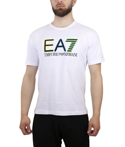 T-shirt Armani 3RUT02 PJ02Z 1100 blanc taille L vêtement de marque