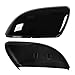X AUTOHAUX Pair New Exterior Rear View Mirror Housing Door Wing Mirror Covering Cap Glossy Black for Volkswagen Golf 6 2009-2012