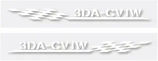 デリカD5 デリカD:5 3DA-CV1W スライドレールカバー ステッカー カッティングステッカー シール チェッカーフラッグ ステンシル (白)