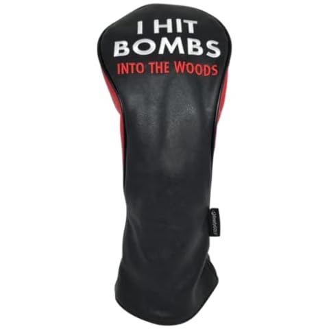 ReadyGOLF I Hit Bombs (Into The Woods) Embroidered Driver Headcover Cover
