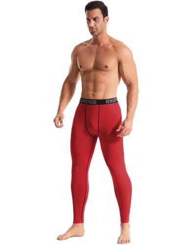 6,5 Pack Men’s Compression Pants Leggings Athletic Workout Baselayer Running Tights2