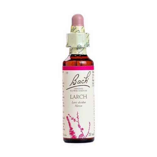 Bach - Flor de Bach Larch, Complemento Alimenticio, con Extracto de Flores de Alerce, Uva de Alc 27% Vol, Ayuda a Gestionar las Emociones Cuando Se Quiere Tener Confianza - 20 ml