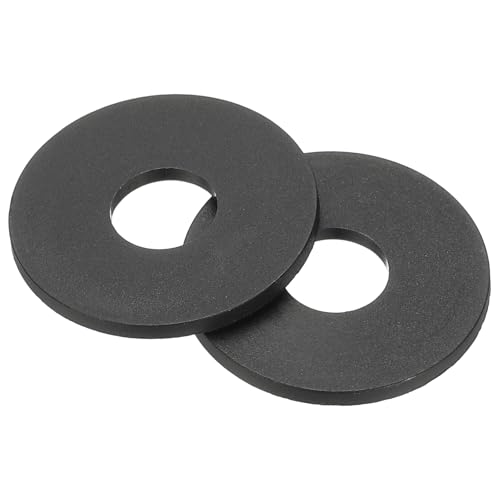 Image of sourcing map M10 Nylon Flat Plain Washers,10mm ID 30mm OD,Black,50 Pcs