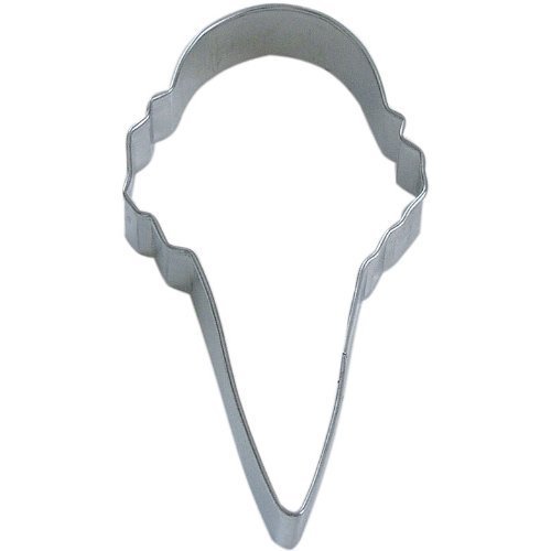 General OTBP Ice Cream Cone Cookie Cutter 4 Inch –Tin Plated Steel Cookie Cutters - Ice Cream Cone Cookie Mold #1