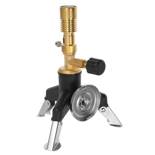 Cabilock Adjustable Gas Bunsen Burner Lab Equipment Portable Brass Burner Tool