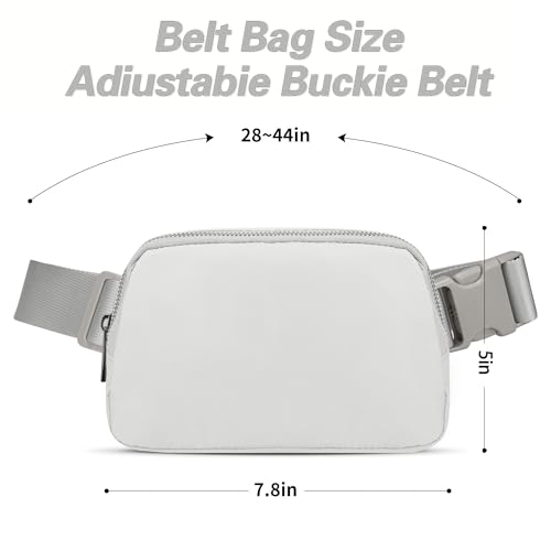 Image of JSJ Mini Fanny Pack for Women & Men,Valentines Day Gifts for Girls Teens Kids Daughter Sister Her,Trendy Stuff Crossbody Bags Cute Everywhere Belt Bags. (Gray)