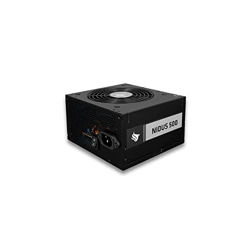 Kit Gabinete Mancer Stealth + Fonte Nidus 500w + Cabo de Força