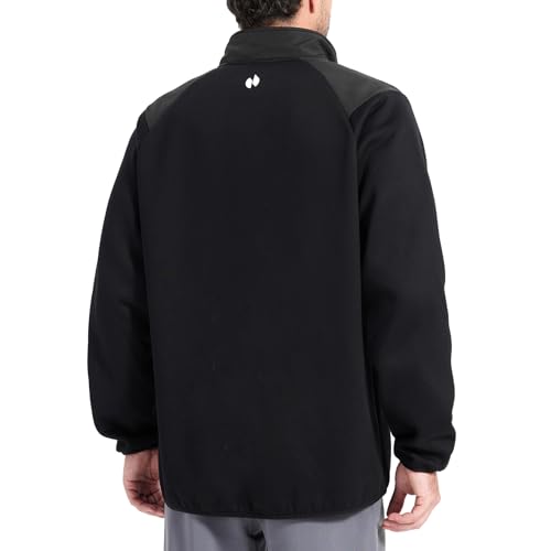 HOTSUIT Fleece Jacket Men Full Zip Winter Coat with Pockets Classic Warm Sweatshirt3