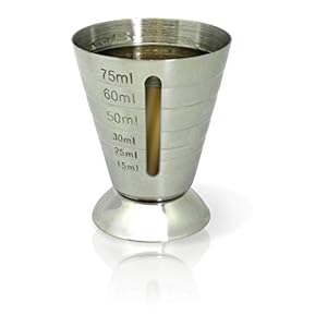 Vin Bouquet FIK 030 Jigger 75-15ml. Professionele Jigger gemaakt in roestvrij staal met raam