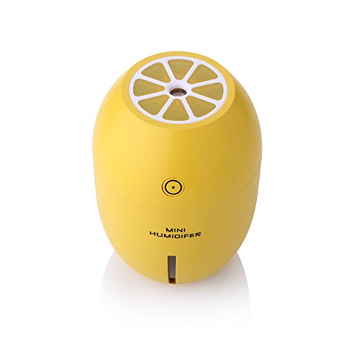 Bartram 加湿器 超音波式 卓上加湿器 車載 乾燥対策 空焚き防止 USB レモン型 水漏れ防止