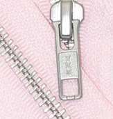 17" Jacket Zipper, YKK #5 Aluminum Metal ~ Medium Weight ~ Separating ~ 512 Lite Pink (1 Zipper/pack)