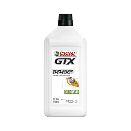 Castrol 6146 Gtx 10W-40 Motor Oil, 1 Quart, 6 Pack #TOP3