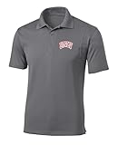 Sport Your Gear Officially Licensed UNLV Rebels Prime Athletic Logo Micropique Sport-Wick Golf Polo, Sport Gray Medium