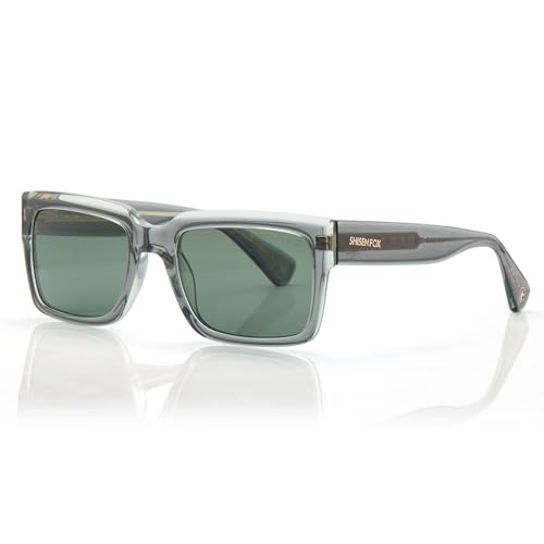 Image of ARIAS Kokoro Rectangular Sunglasses for Men | Acetate Material Frame with Anti-Reflective Coating & UV Protected Glasses | Polarized Glasses for Men | Sunglasses for Woman
