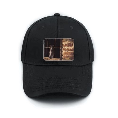 Casquette de baseball chat noir réglable Animal Corner pour afficher votre amour félin