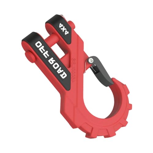 LeeQinersw Winch Hook Drag Hook Winch Shackle Mount Towing Hooks Mount for ATV Truck SUV Cars, Red