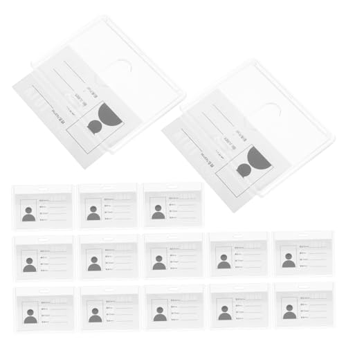 Porte-badges horizontaux en plastique rigide transparent haute clarté pour l'entreprise